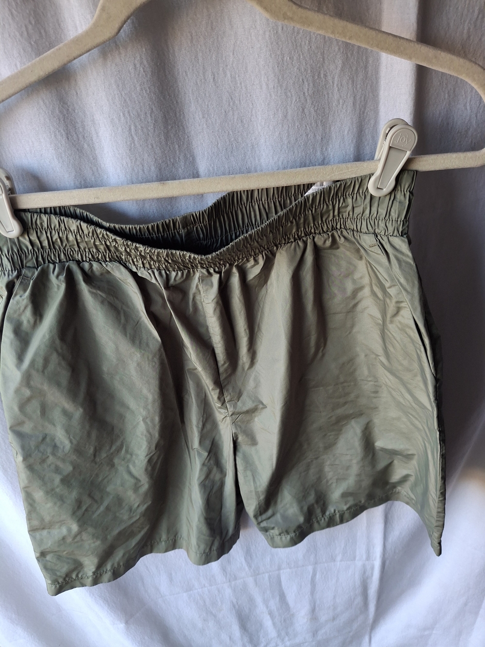 Zara Olive Green Drawstring Shorts